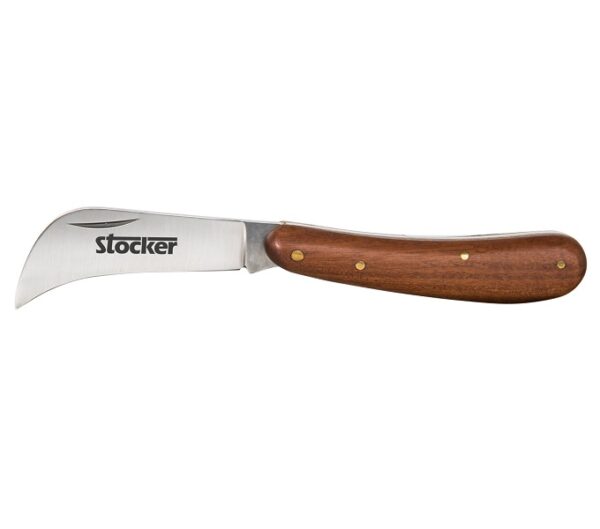 Coltello da innesto roncola con manico in legno - Stocker