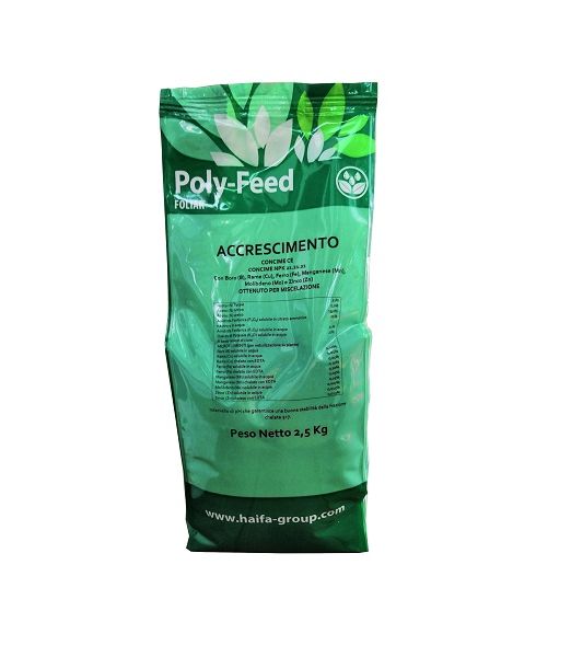 Concime fogliare Poly-Feed Foliar (Accrescimento) 2.5 kg - Haifa