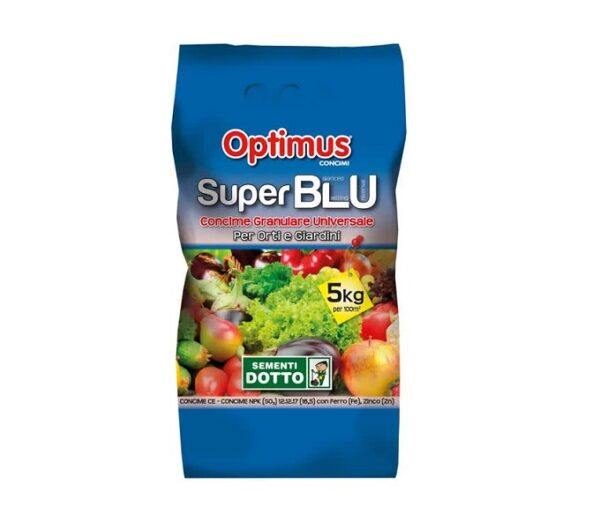 Concime per orto e giardino Optimus Super Blu 5kg - Sementi Dotto