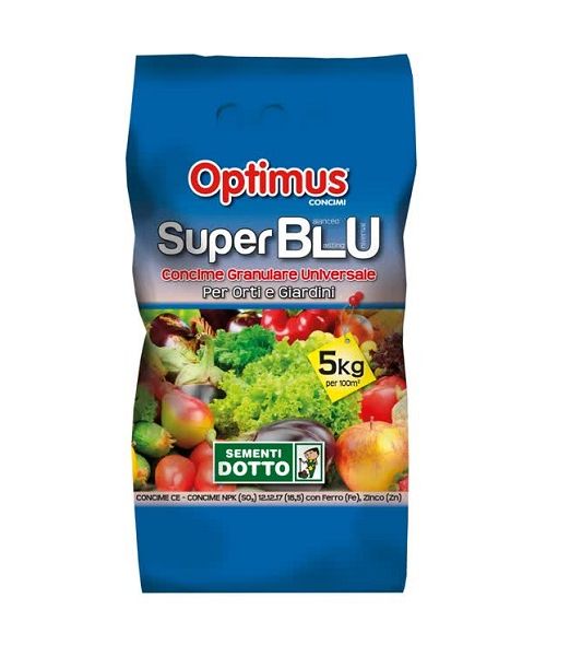 Concime per orto e giardino Optimus Super Blu 5kg - Sementi Dotto