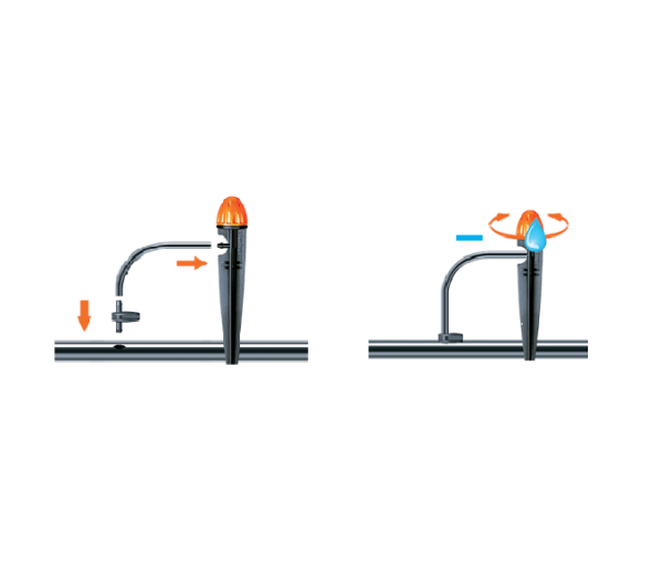 Gocciolatore aspersore spike 10 pezzi - Claber