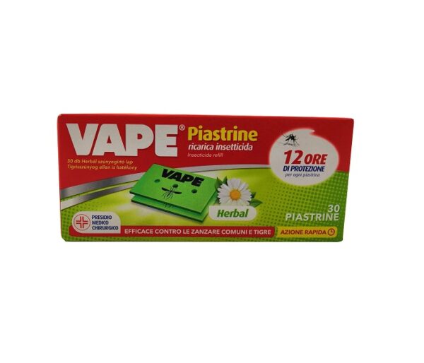 Piastrine zanzare Herbal ricarica 30 pezzi - Vape