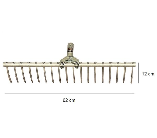 Rastrello in alluminio con 20 denti - Angelo B.