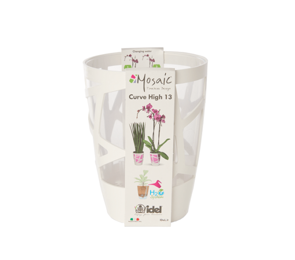 Vaso per orchidee Mosaic Curve High - Idel