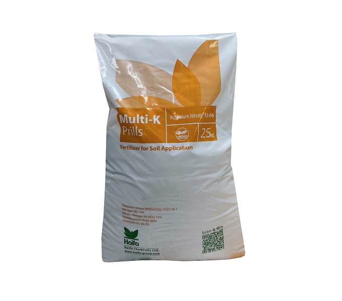 Nitrato di potassio Multi-K Prills Haifa nella confezione da 25kg
