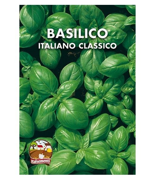 Bustina di semi di basilico italiano classico Italsementi