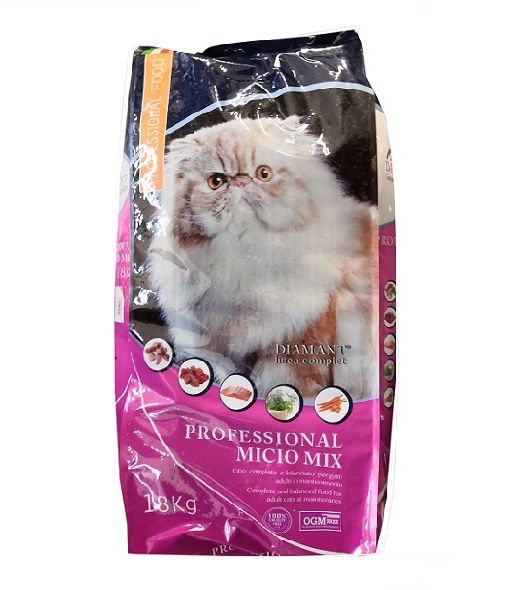 Croccantini per gatti Diamond Micio Mix nella confezione da 18kg