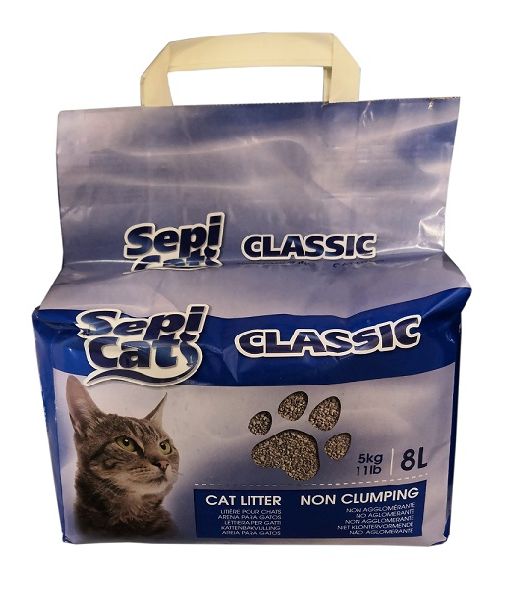 Lettiera assorbente per gatti da 8lt Sepicat Classic
