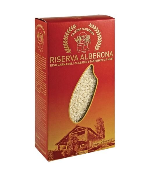 Confezione di riso carnaroli classico stagionato 24 mesi riserva alberona - Pierucci Agricoltura