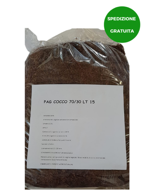 Fibra di cocco per piante e terrari 15 litri - Pierucci Agricoltura