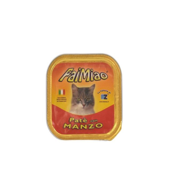 Paté per gatti manzo FaiMiao