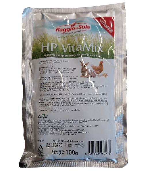 Hp Vitamix Raggio di sole mangime complementare per ovicoli e conigli | Confezione da 100 gr