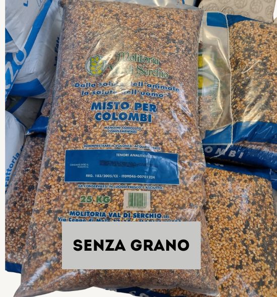 Mangime per colombi senza grano Molitoria Val di Serchio