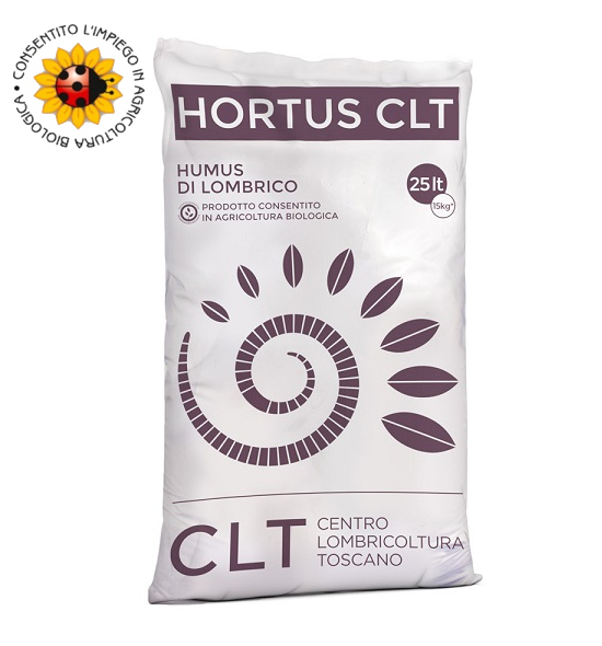 Humus di lombrico confezione Hortus CLT 25l - CLT