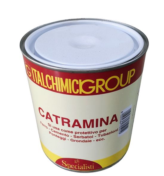 Catramina per la protezione di tubi e legno in confezione da 750 ml in vendita nello shop di www.pierucciagricoltura.it