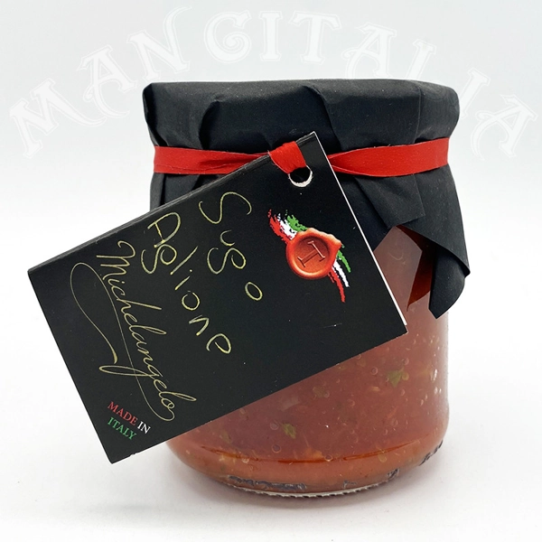 Confezione da 180 grammi di sugo all'aglione