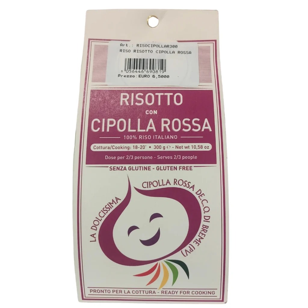 Confezione da 300 gr di risotto con cipolla rossa Cascina Alberona