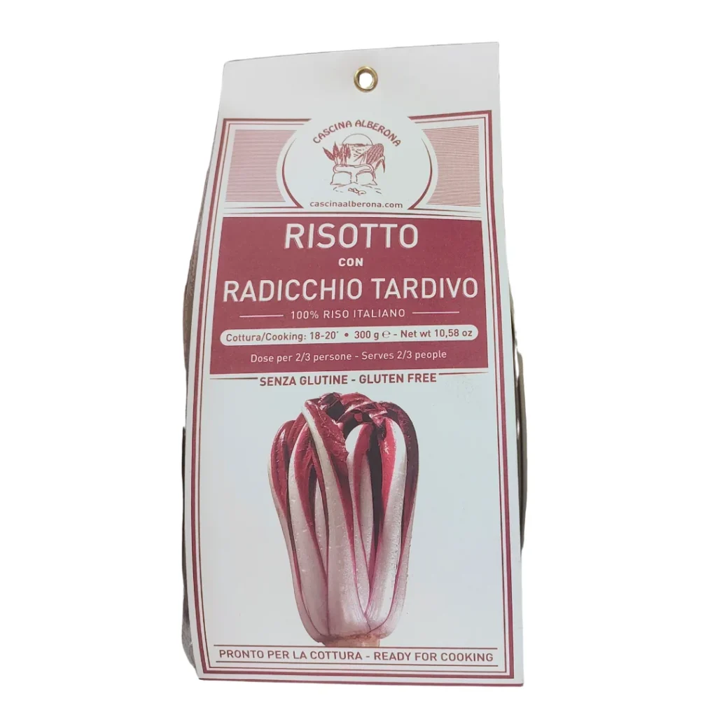 Confezione da 300 gr di risotto radicchio tardivo Cascina Alberona