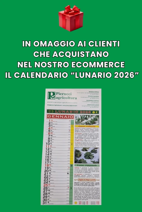 Se acquisti nello shop online di Pierucci Agricoltura hai in omaggio il calendario lunario 2026