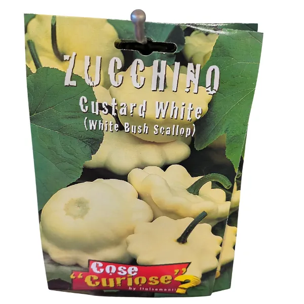 Busta di semi Zucchino Custard White White Bush Scallop Italsementi