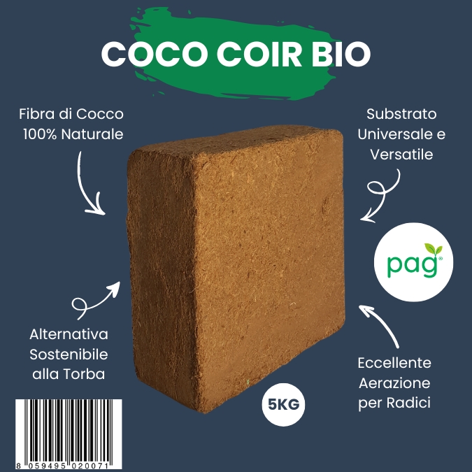 Mattonella fibra Cocco COCO COIR BIO 5KG